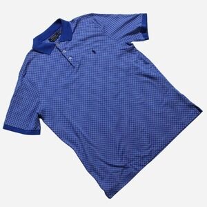 Mens Preppy Skater Polo Ralph Lauren Geomtric Pattern Polo Shirt